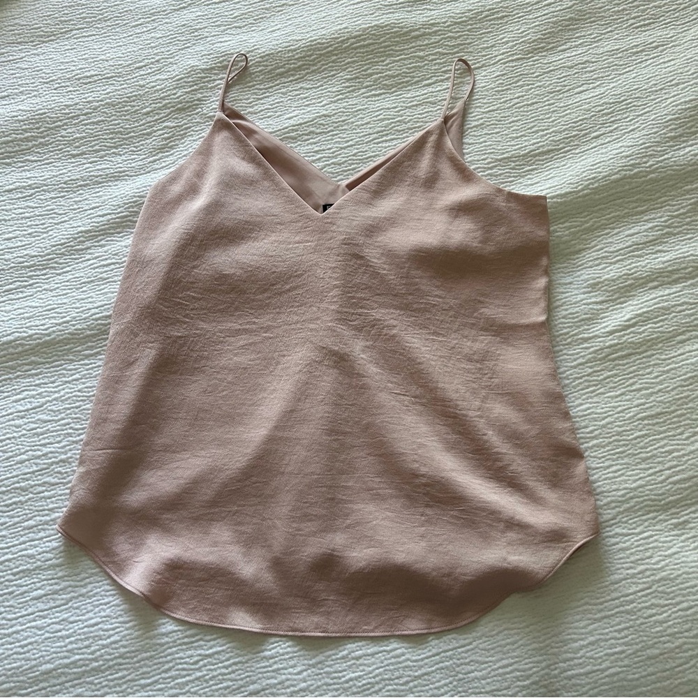 Express Pink Satin Tank Top Camisole